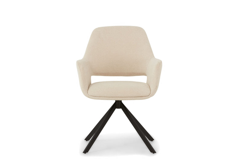 LORCAN DINING CHAIR 	CREAM