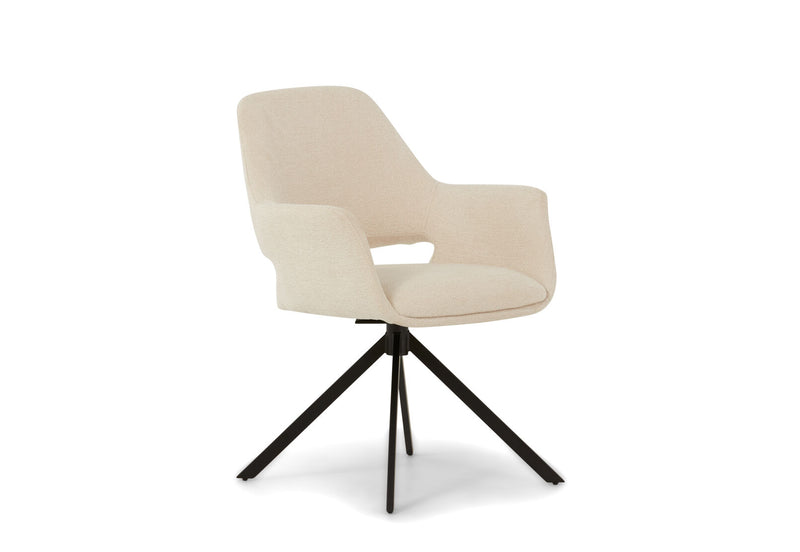 LORCAN DINING CHAIR 	CREAM
