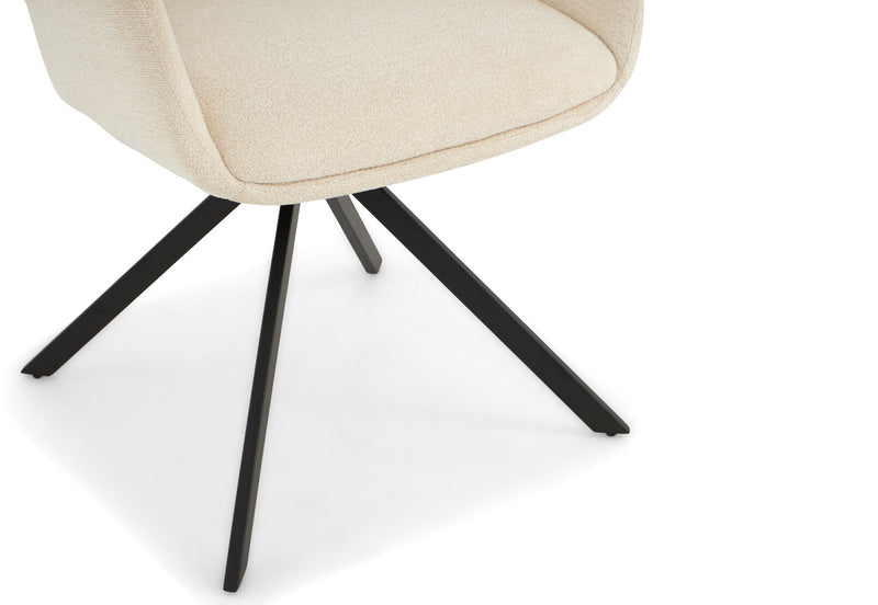 LORCAN DINING CHAIR 	CREAM