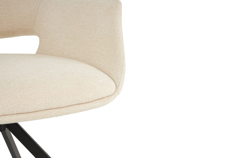 LORCAN DINING CHAIR 	CREAM