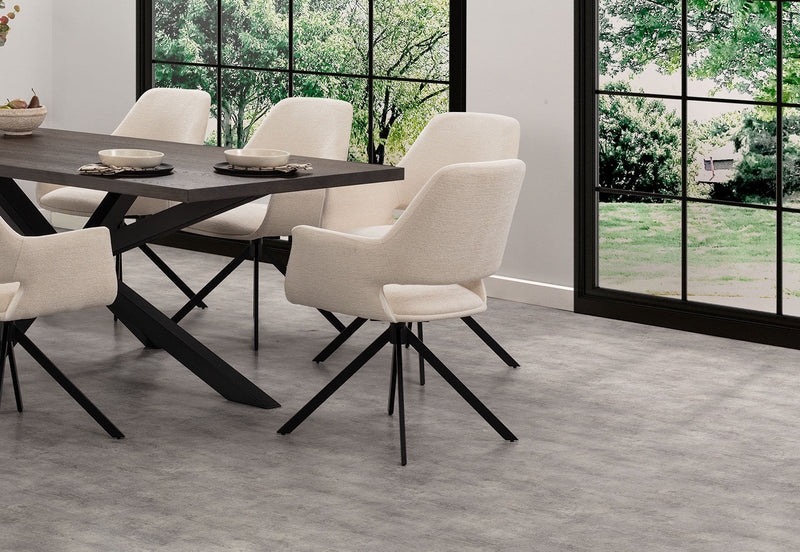 LORCAN DINING CHAIR 	CREAM