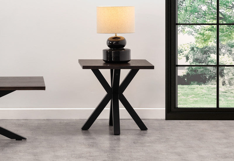 ALDERGROVE LAMP TABLE DARK WALNUT