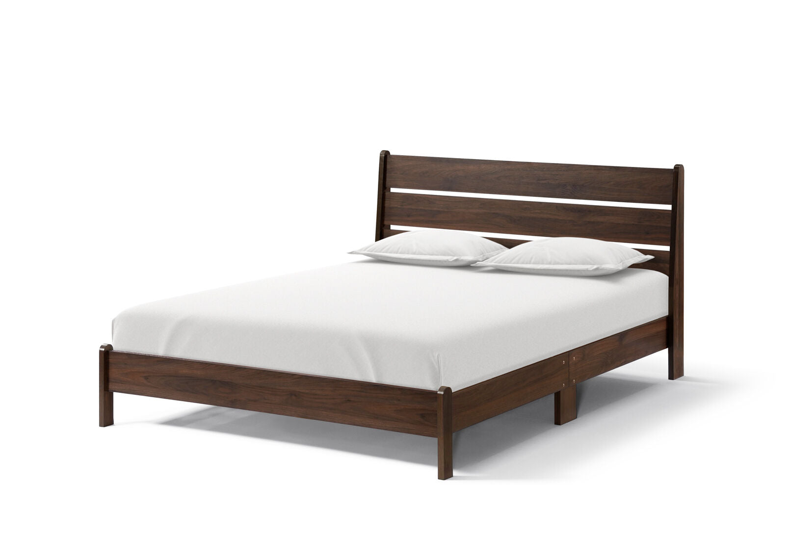 SAXTON QUEEN BED DARK BROWN