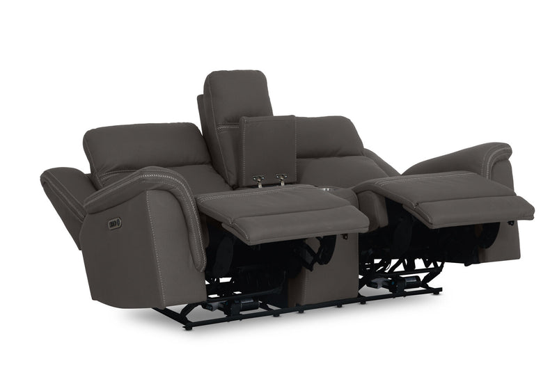 WOLFGANG FABRIC 2 SEATER ELECTRIC RECLINER STEEL