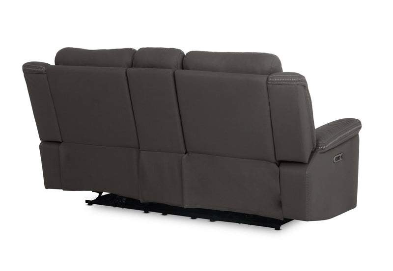 WOLFGANG FABRIC 2 SEATER ELECTRIC RECLINER STEEL