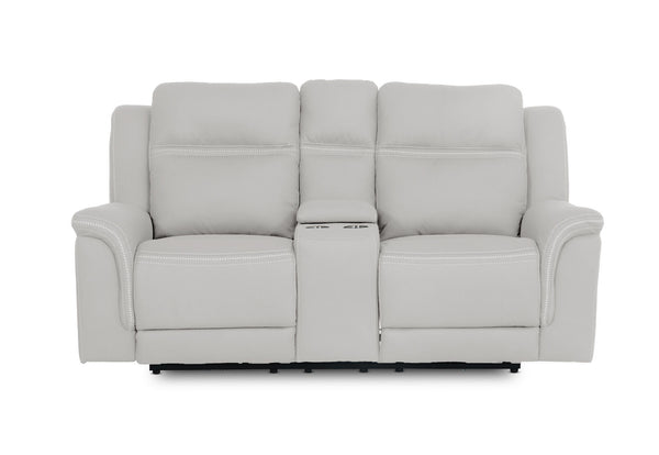 WOLFGANG FABRIC 2 SEATER ELECTRIC RECLINER LIGHT GREY