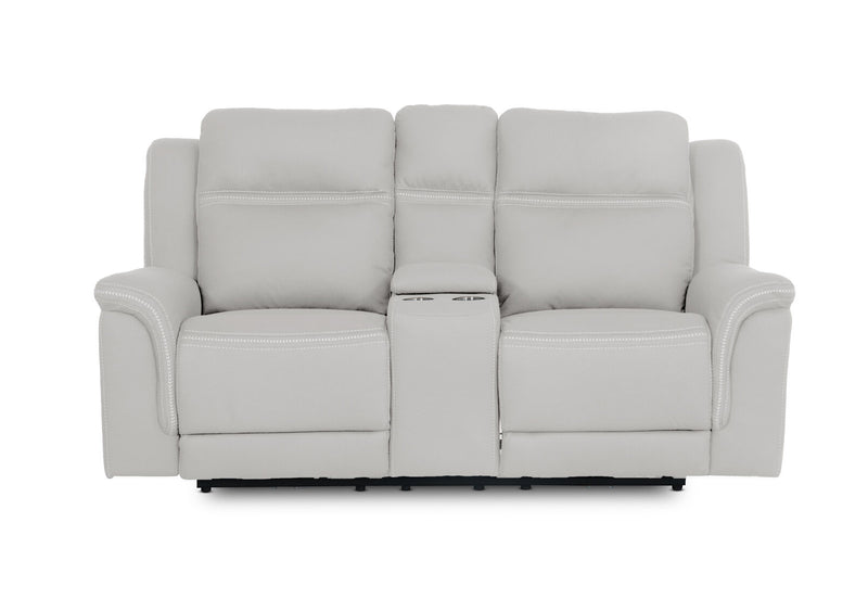 WOLFGANG FABRIC 2 SEATER ELECTRIC RECLINER LIGHT GREY