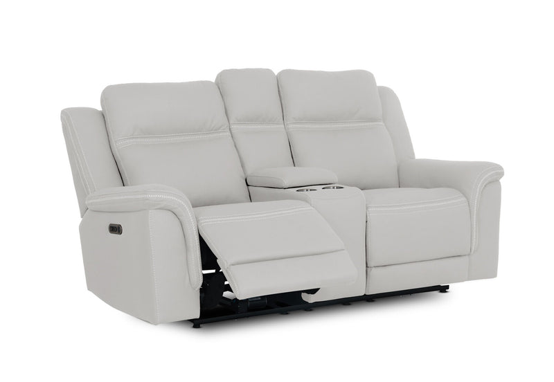 WOLFGANG FABRIC 2 SEATER ELECTRIC RECLINER LIGHT GREY