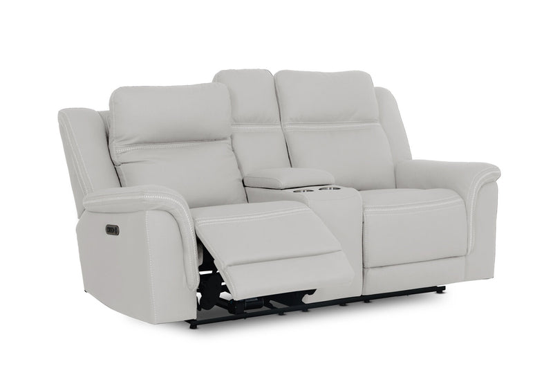 WOLFGANG FABRIC 2 SEATER ELECTRIC RECLINER LIGHT GREY