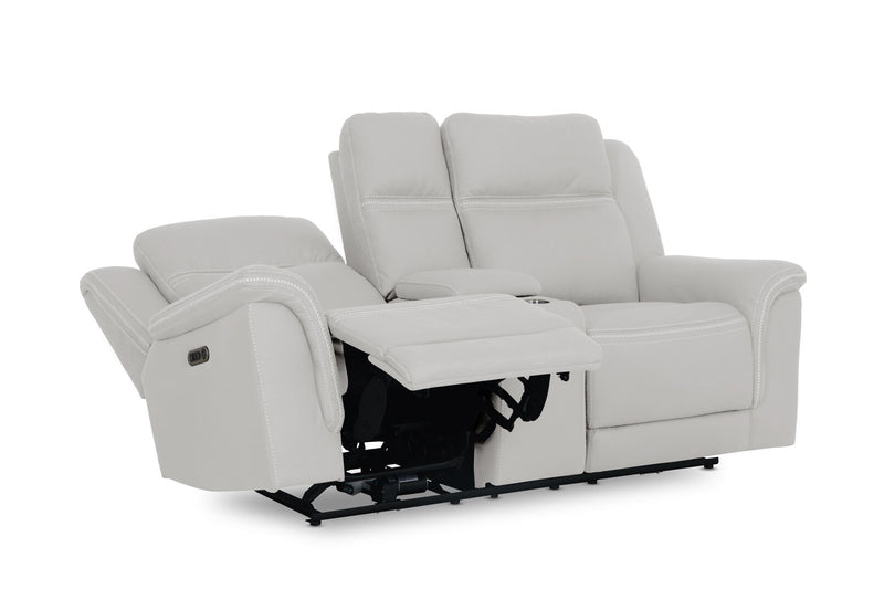 WOLFGANG FABRIC 2 SEATER ELECTRIC RECLINER LIGHT GREY
