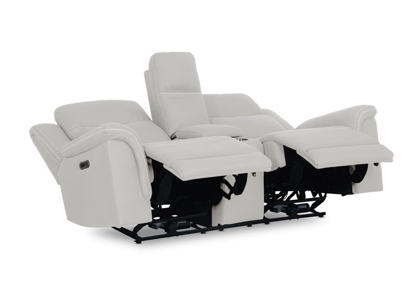 WOLFGANG FABRIC 2 SEATER ELECTRIC RECLINER LIGHT GREY