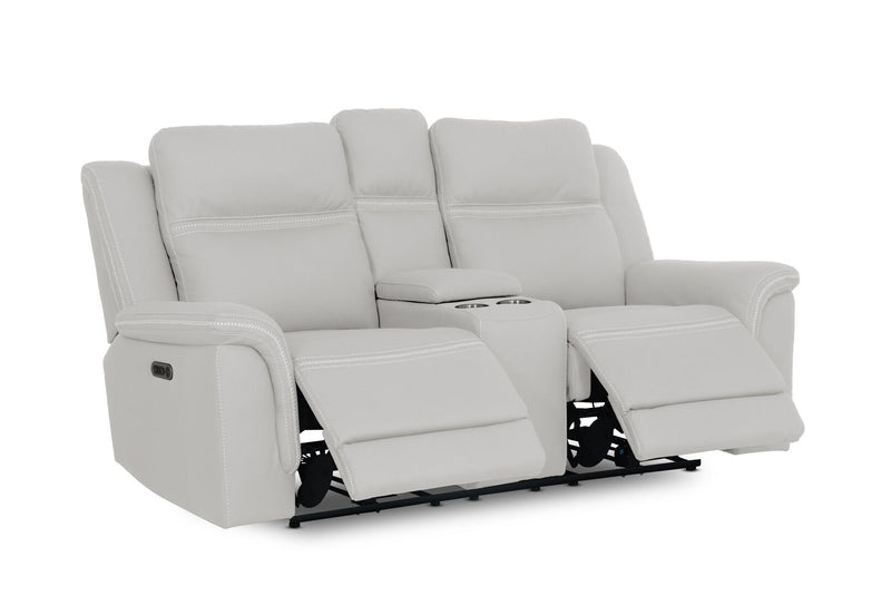 WOLFGANG FABRIC 2 SEATER ELECTRIC RECLINER LIGHT GREY