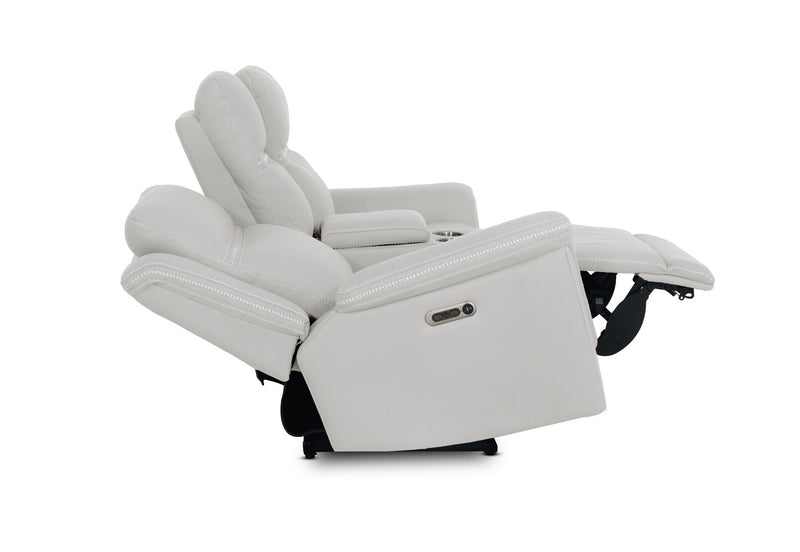 WOLFGANG FABRIC 2 SEATER ELECTRIC RECLINER LIGHT GREY