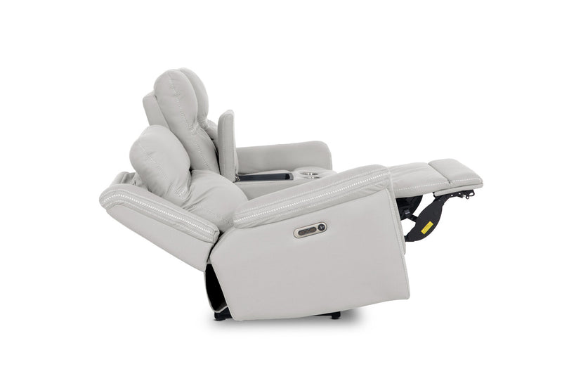 WOLFGANG FABRIC 2 SEATER ELECTRIC RECLINER LIGHT GREY