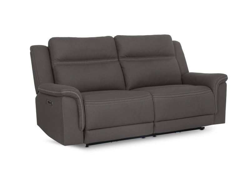 WOLFGANG FABRIC 2.5 SEATER ELECTRIC RECLINER STEEL