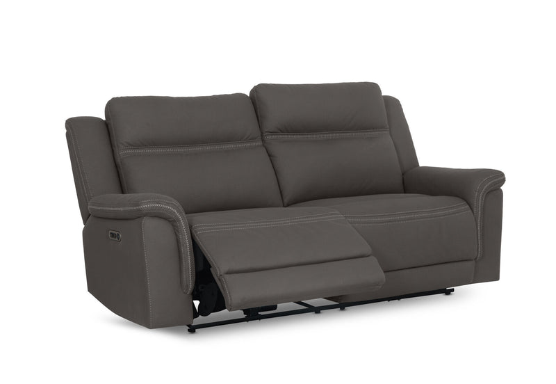 WOLFGANG FABRIC 2.5 SEATER ELECTRIC RECLINER STEEL