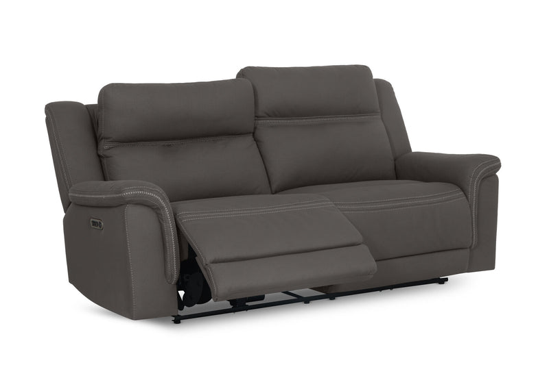 WOLFGANG FABRIC 2.5 SEATER ELECTRIC RECLINER STEEL
