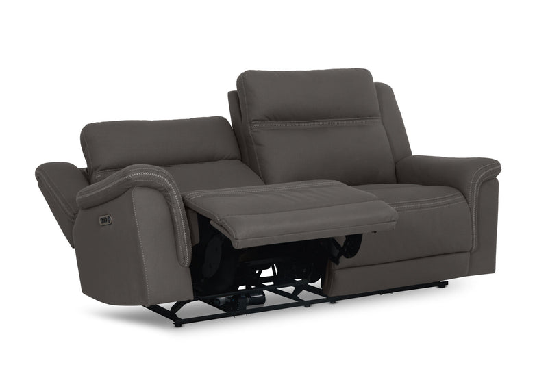 WOLFGANG FABRIC 2.5 SEATER ELECTRIC RECLINER STEEL