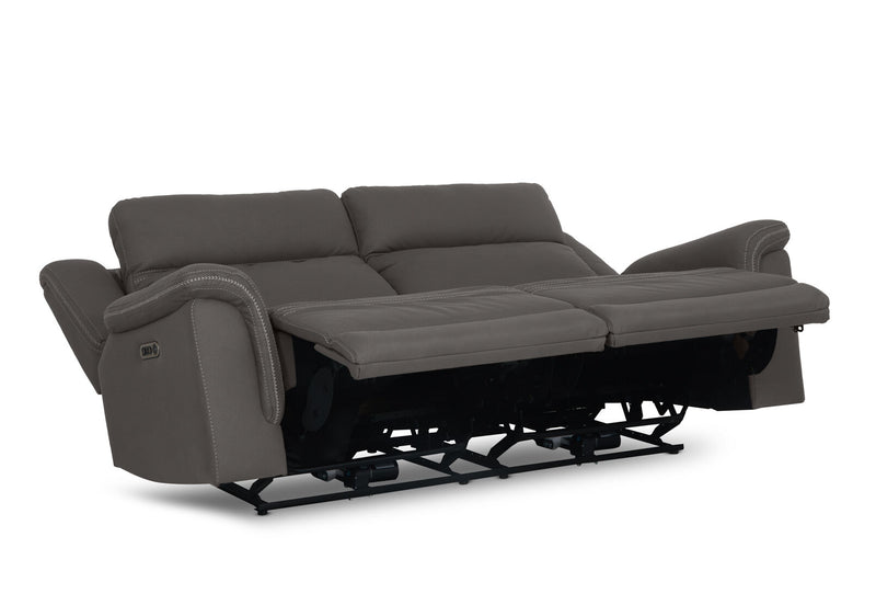 WOLFGANG FABRIC 2.5 SEATER ELECTRIC RECLINER STEEL