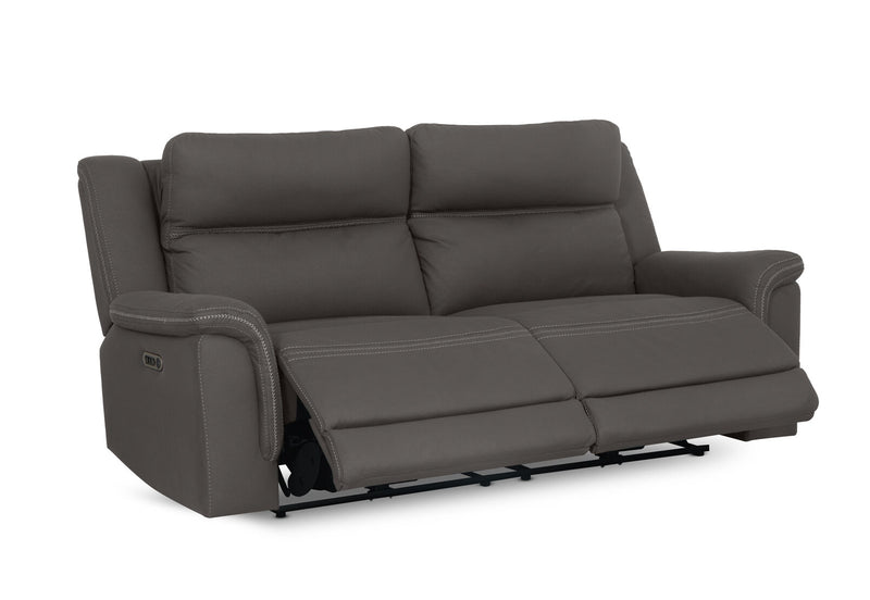 WOLFGANG FABRIC 2.5 SEATER ELECTRIC RECLINER STEEL
