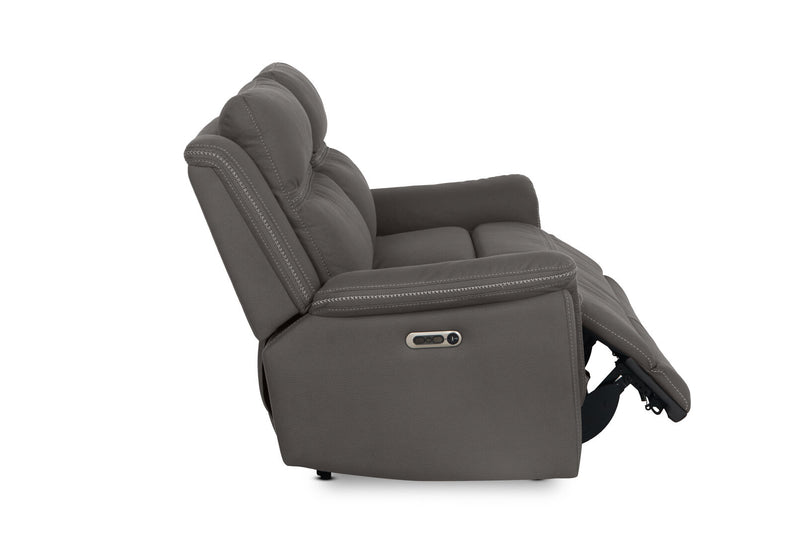 WOLFGANG FABRIC 2.5 SEATER ELECTRIC RECLINER STEEL