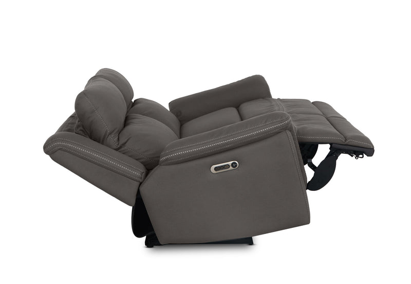 WOLFGANG FABRIC 2.5 SEATER ELECTRIC RECLINER STEEL