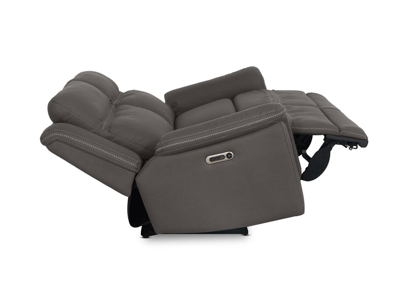 WOLFGANG FABRIC 2.5 SEATER ELECTRIC RECLINER STEEL