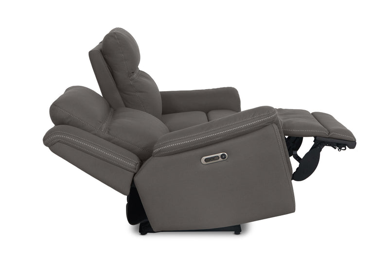 WOLFGANG FABRIC 2.5 SEATER ELECTRIC RECLINER STEEL