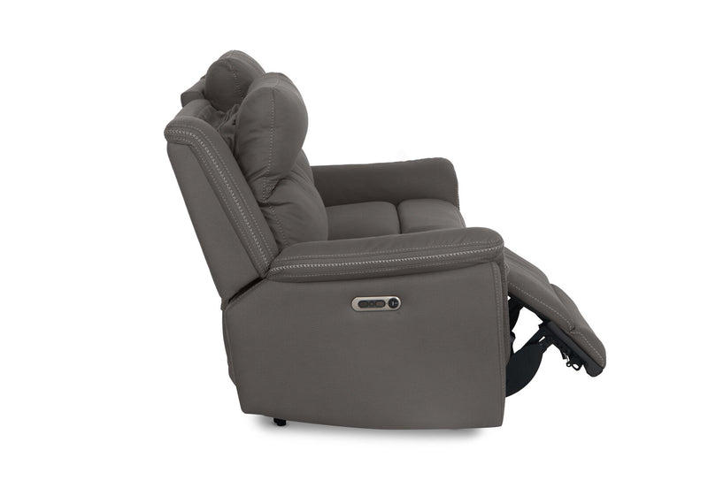 WOLFGANG FABRIC 2.5 SEATER ELECTRIC RECLINER STEEL