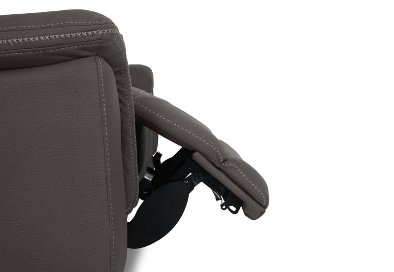 WOLFGANG FABRIC 2.5 SEATER ELECTRIC RECLINER STEEL