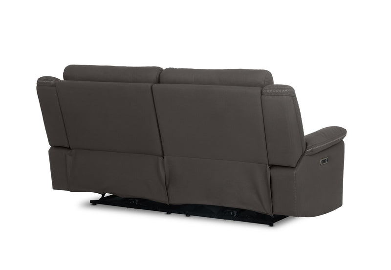 WOLFGANG FABRIC 2.5 SEATER ELECTRIC RECLINER STEEL