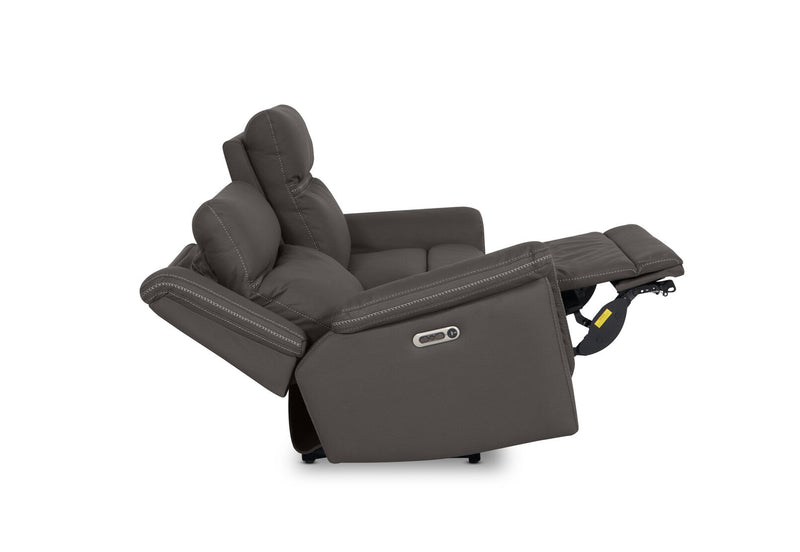 WOLFGANG FABRIC 2.5 SEATER ELECTRIC RECLINER STEEL