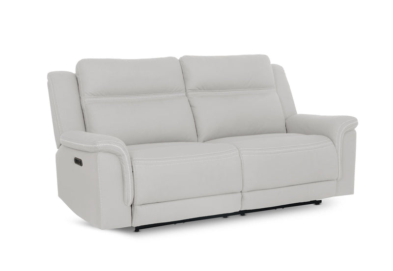 WOLFGANG FABRIC 2.5 SEATER ELECTRIC RECLINER LIGHT GREY