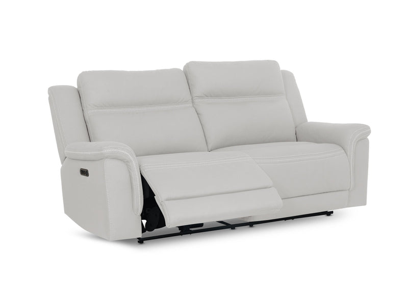 WOLFGANG FABRIC 2.5 SEATER ELECTRIC RECLINER LIGHT GREY