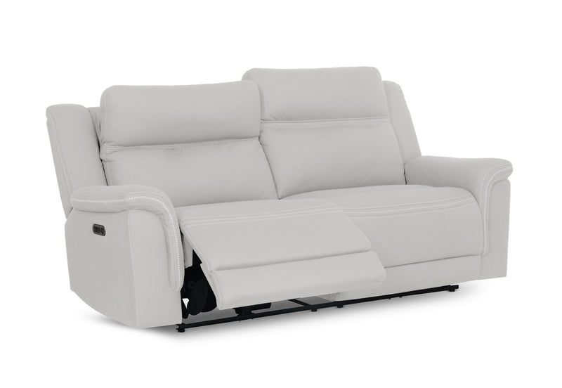WOLFGANG FABRIC 2.5 SEATER ELECTRIC RECLINER LIGHT GREY