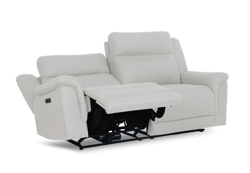 WOLFGANG FABRIC 2.5 SEATER ELECTRIC RECLINER LIGHT GREY