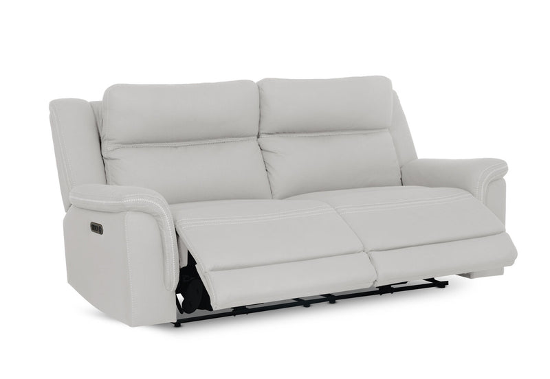 WOLFGANG FABRIC 2.5 SEATER ELECTRIC RECLINER LIGHT GREY