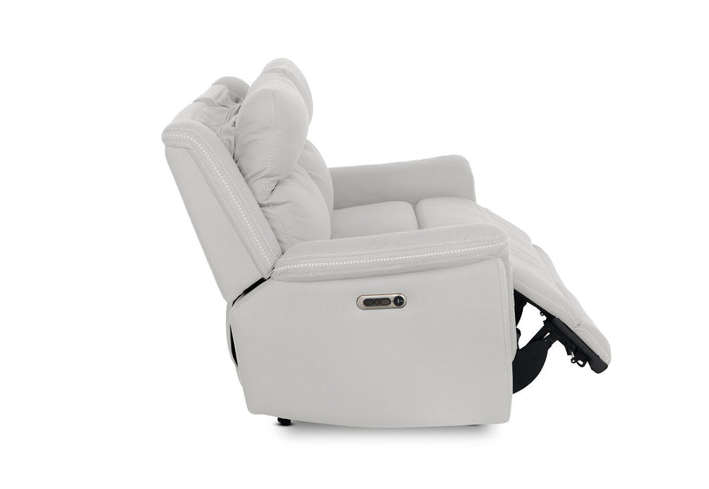 WOLFGANG FABRIC 2.5 SEATER ELECTRIC RECLINER LIGHT GREY