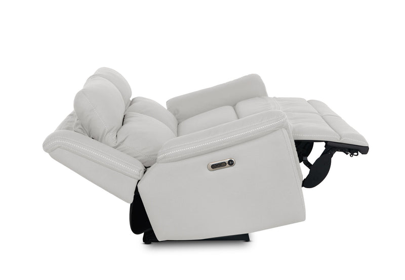 WOLFGANG FABRIC 2.5 SEATER ELECTRIC RECLINER LIGHT GREY