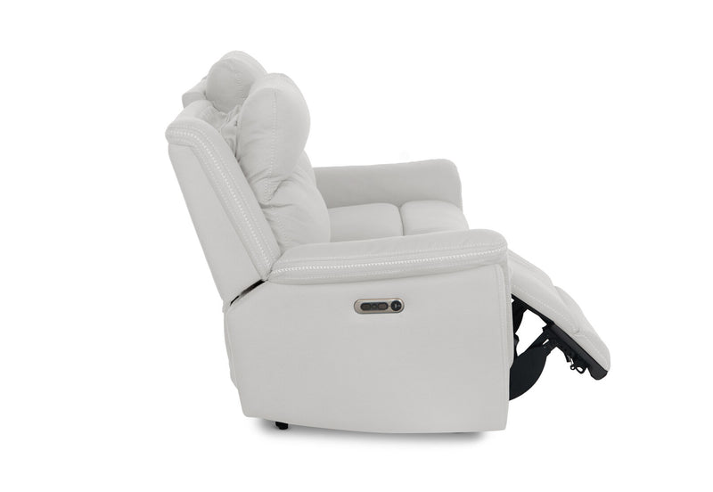 WOLFGANG FABRIC 2.5 SEATER ELECTRIC RECLINER LIGHT GREY