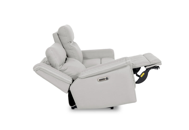 WOLFGANG FABRIC 2.5 SEATER ELECTRIC RECLINER LIGHT GREY