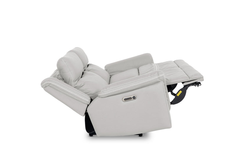 WOLFGANG FABRIC 2.5 SEATER ELECTRIC RECLINER LIGHT GREY