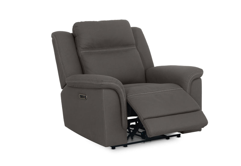 WOLFGANG FABRIC ELECTRIC RECLINER STEEL