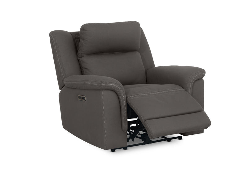 WOLFGANG FABRIC ELECTRIC RECLINER STEEL