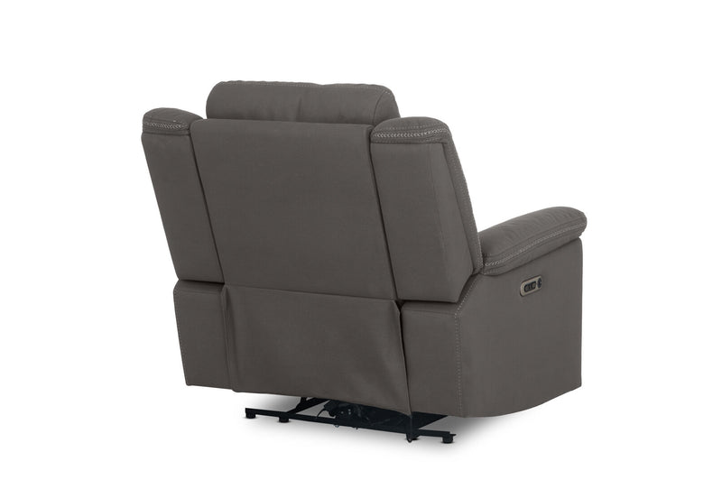 WOLFGANG FABRIC ELECTRIC RECLINER STEEL