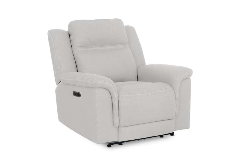 WOLFGANG FABRIC ELECTRIC RECLINER LIGHT GREY