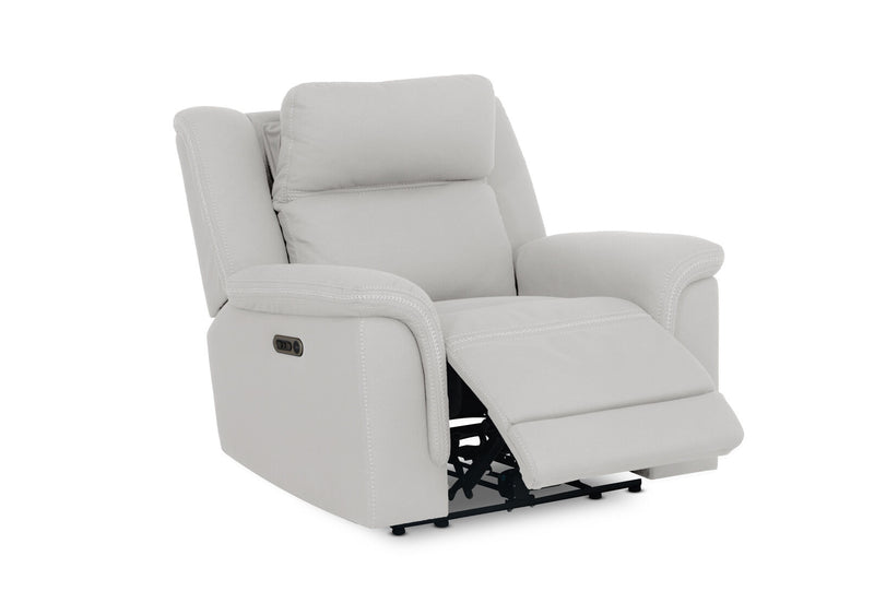 WOLFGANG FABRIC ELECTRIC RECLINER LIGHT GREY