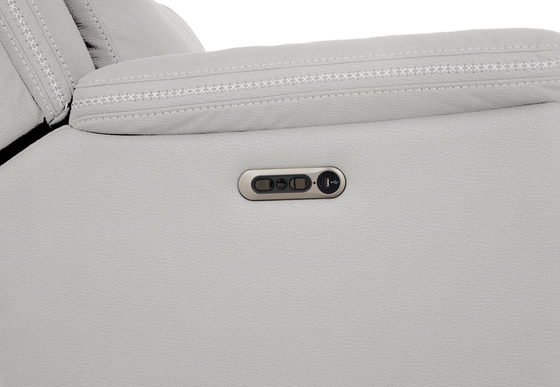 WOLFGANG FABRIC ELECTRIC RECLINER LIGHT GREY