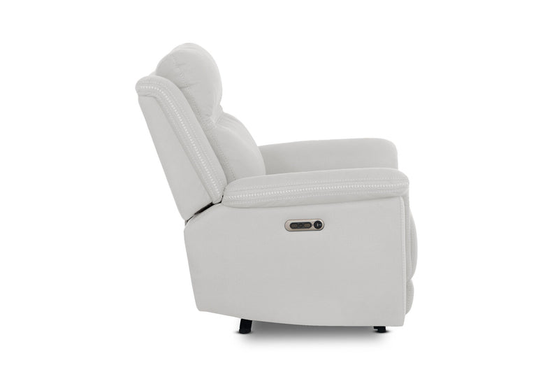 WOLFGANG FABRIC ELECTRIC RECLINER LIGHT GREY