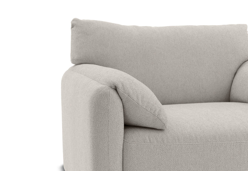 VARLEY FABRIC ACCENT CHAIR LIGHT GREY